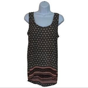 🎉 3/$25 🎉 Pleione | Tan & Black Tunic Tank